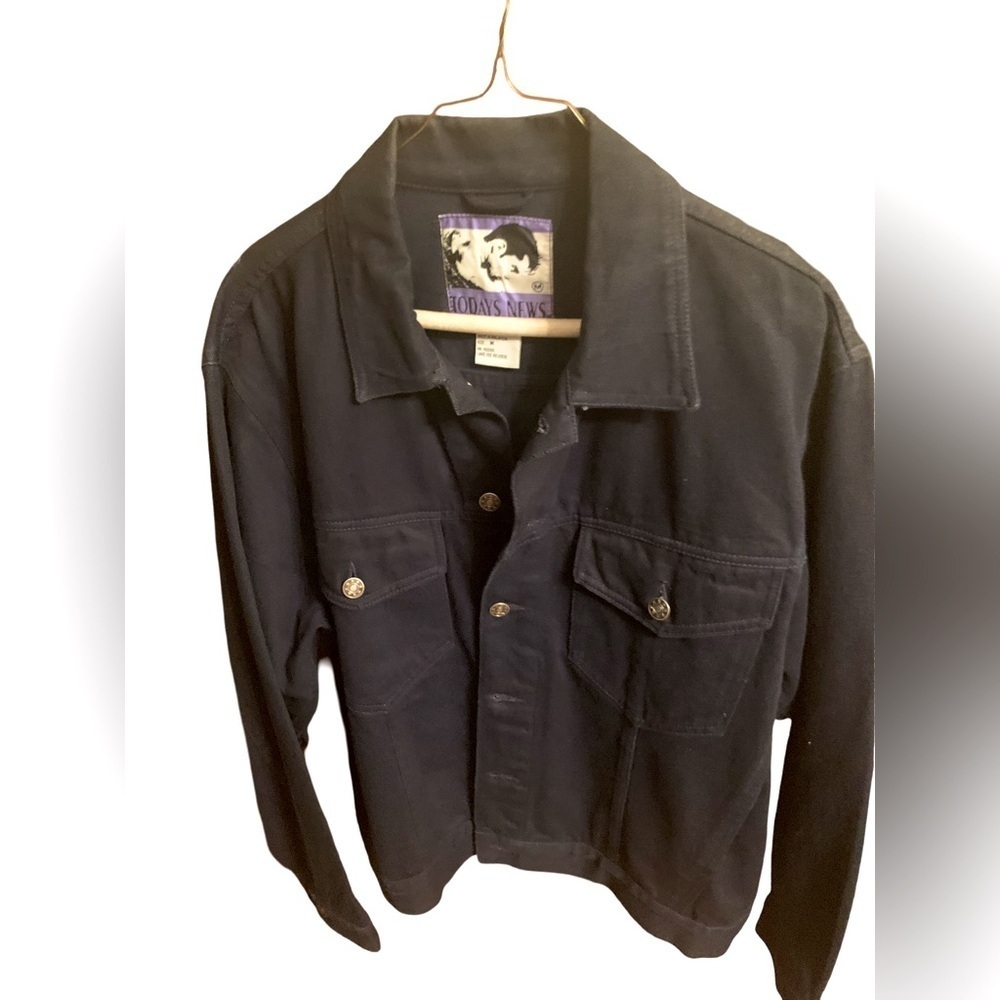Vintage 80s “Todays News” Blue Denim Jacket